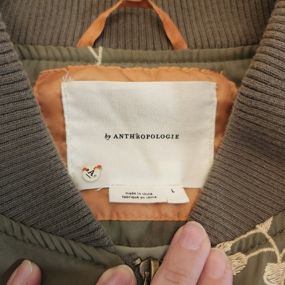 Anthropologie Ainsley Embroidered Bomber Jacket - Picture 9 of 9